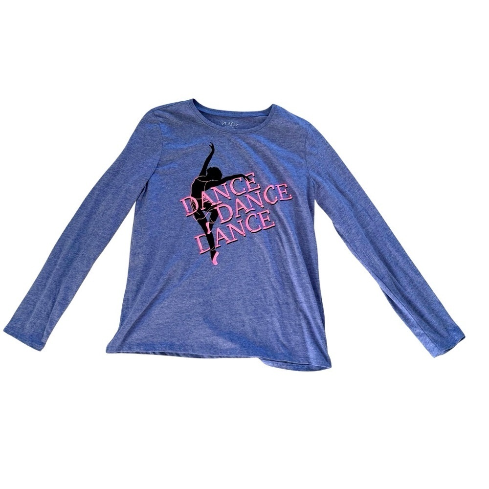 The Children’s Place Graphic Long Sleeve Top Dance Ballerina youth girls XXL 16 - Picture 2 of 3